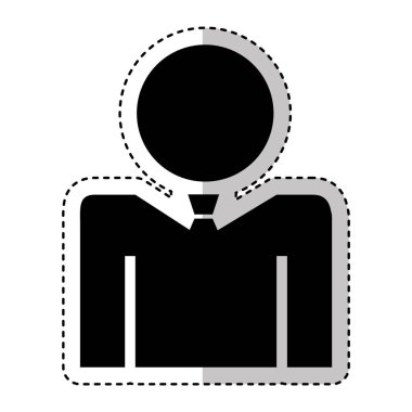 işadamı şekil siluet simge