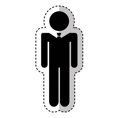 işadamı şekil siluet simge