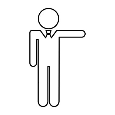 işadamı şekil siluet simge