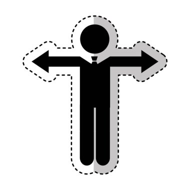 işadamı şekil siluet simge