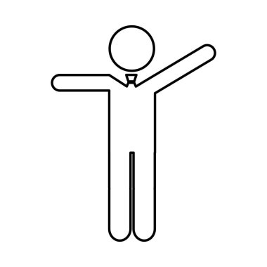 işadamı şekil siluet simge