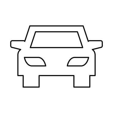 izometrik araba izole simgesi