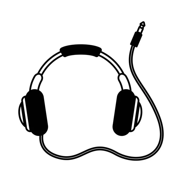 Auriculares icono del dispositivo de audio — Vector de stock