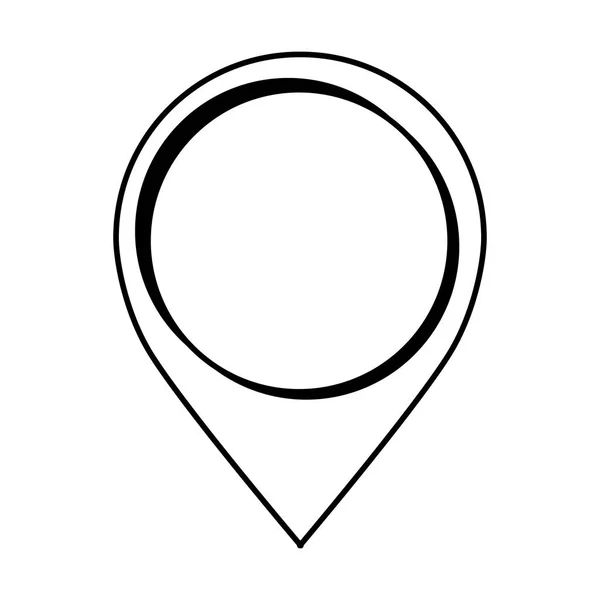 Icône de localisation du pointeur pin — Image vectorielle