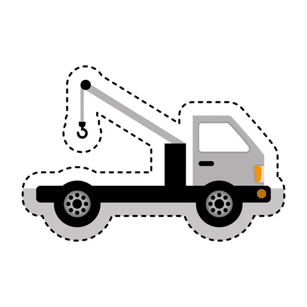 Kran service truck ikonen — Stock vektor