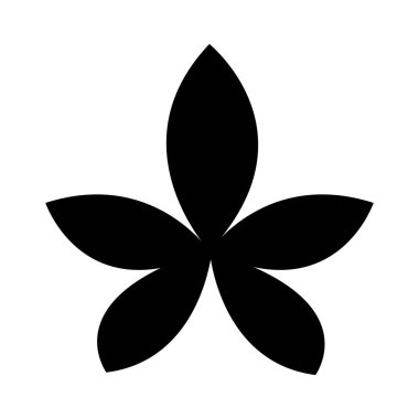 Sevimli çiçek izole simgesi