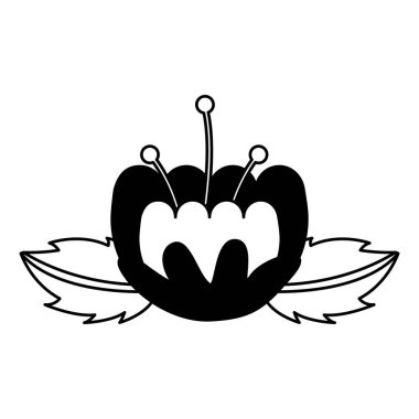 Sevimli çiçek dekorasyon simgesi