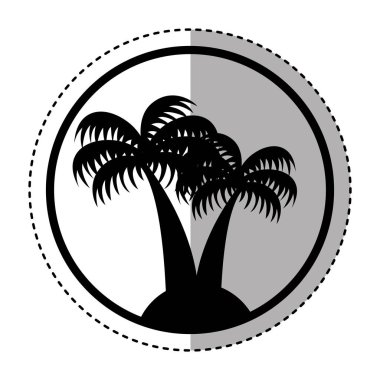 ağaç hurma izole simgesi