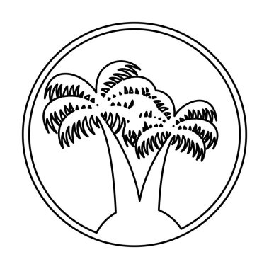 ağaç hurma izole simgesi