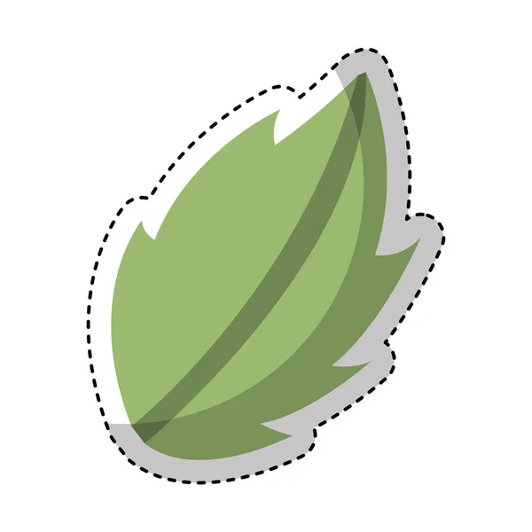 Hojas planta icono natural — Vector de stock