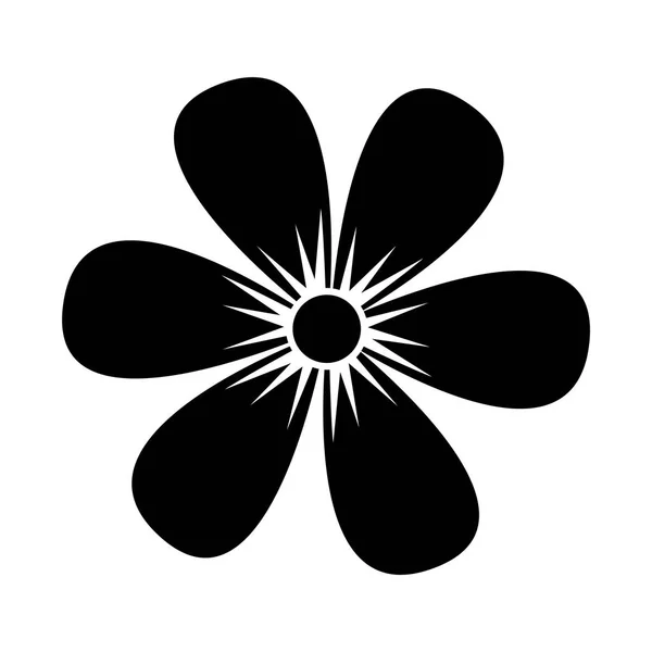 Carino fiore isolato icona — Vettoriale Stock