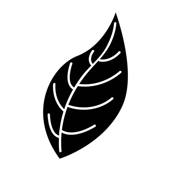 Liście roślin naturalnych ikona — Wektor stockowy