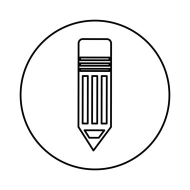 kalem siluet izole simgesi