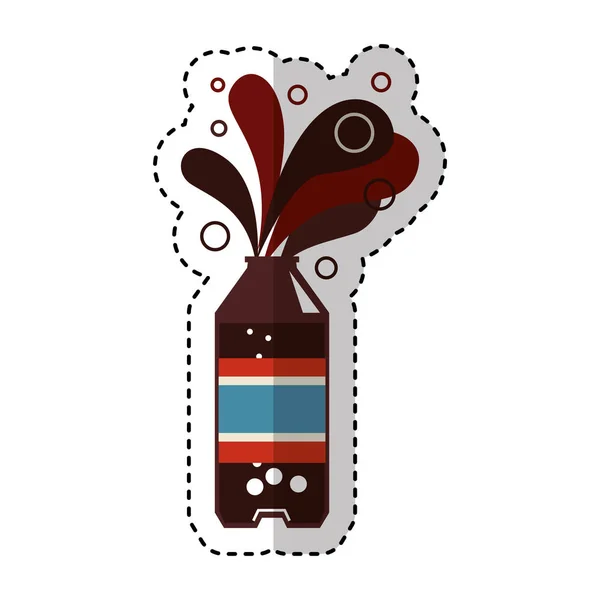 Botella de soda icono aislado — Archivo Imágenes Vectoriales