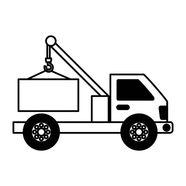 Crane weight lifting service — Stock Vector