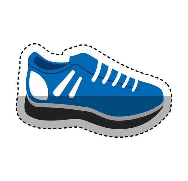 Chaussures de tennis icône isolée — Image vectorielle