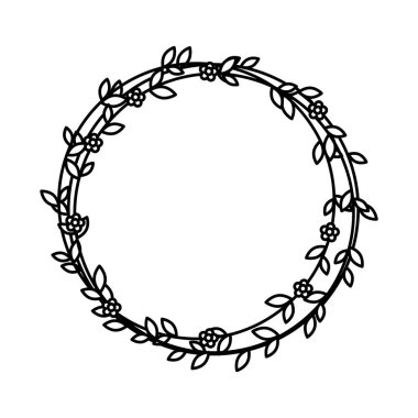 Dekoratif çiçek taç simgesi
