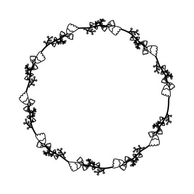 Dekoratif çiçek taç simgesi