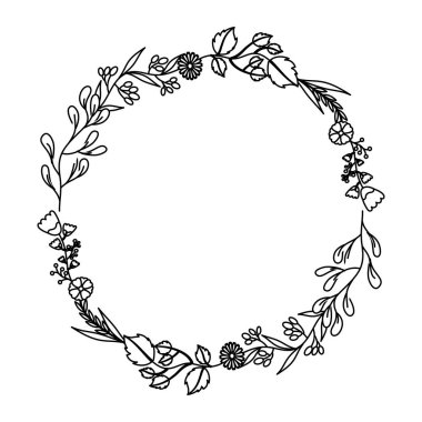 Dekoratif çiçek taç simgesi
