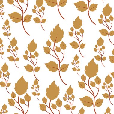 Sevimli çiçek bahçesi dekoratif desen