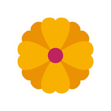 Sevimli çiçek bahçesi izole simgesi