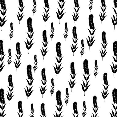 Sevimli çiçek bahçesi dekoratif desen