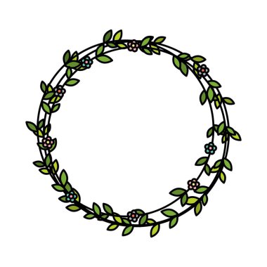 Dekoratif çiçek taç simgesi