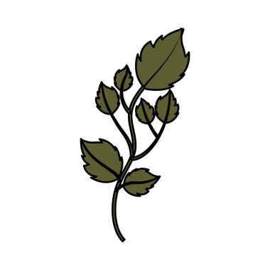 Sevimli çiçek bahçesi izole simgesi