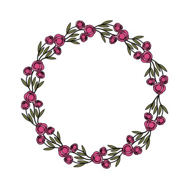 Dekoratif çiçek taç simgesi