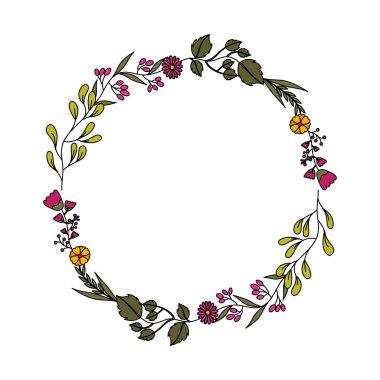Dekoratif çiçek taç simgesi