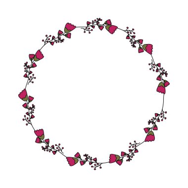 Dekoratif çiçek taç simgesi