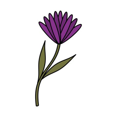 Sevimli çiçek bahçesi izole simgesi