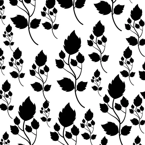 Motif décoratif mignon jardin de fleurs — Image vectorielle