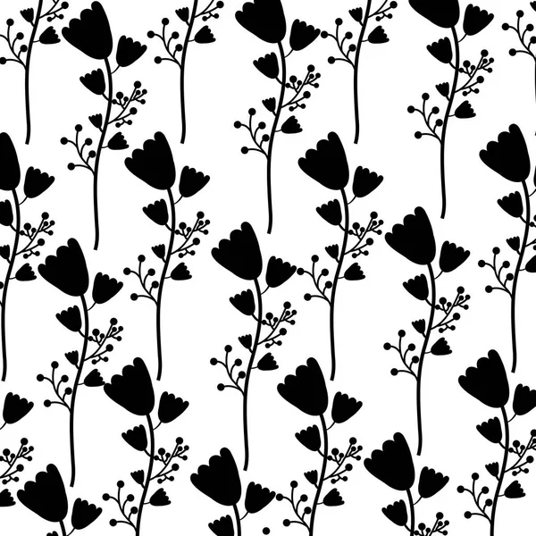 Söt blomma trädgård dekorativa mönster — Stock vektor