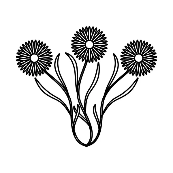 Schattig bloementuin geïsoleerde pictogram — Stockvector