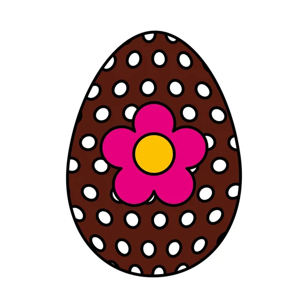 Happy easter egg painted — Stock Vector