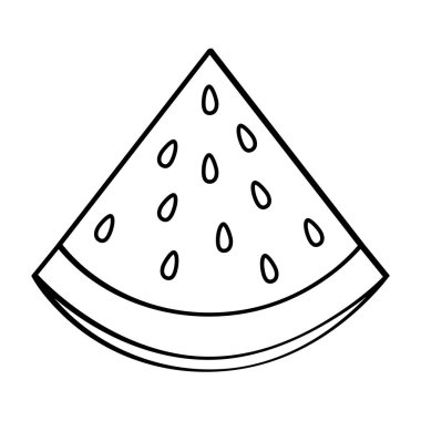 karpuz taze meyve çizim simgesi