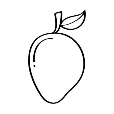 Mango taze meyve çizim simgesi