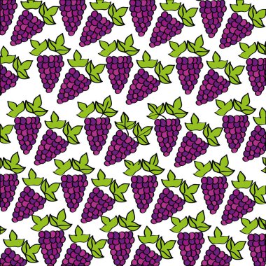 üzüm desen taze meyve çizim simgesi