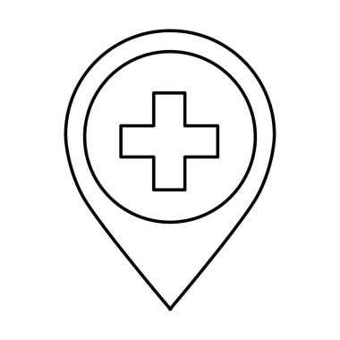 PIN konumu ile İsviçre bayrağı