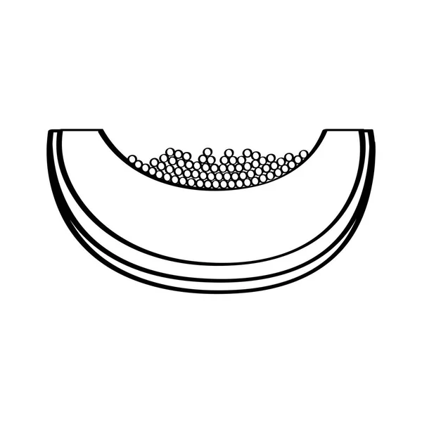 Fruit frais dessin icône — Image vectorielle