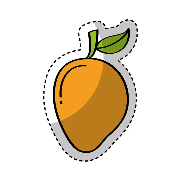 Mango fruta fresca dibujo icono — Vector de stock