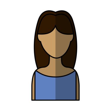 sevimli kadın avatar karakter