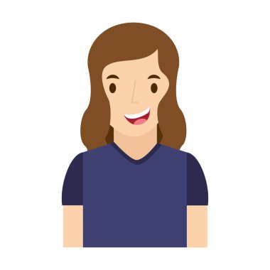 sevimli kadın avatar karakter