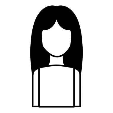 sevimli kadın avatar karakter