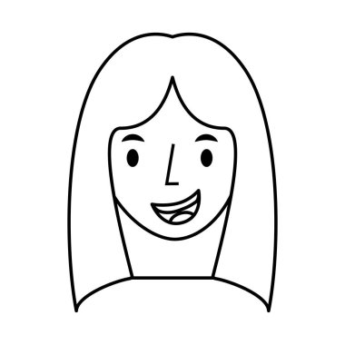 sevimli kadın avatar karakter
