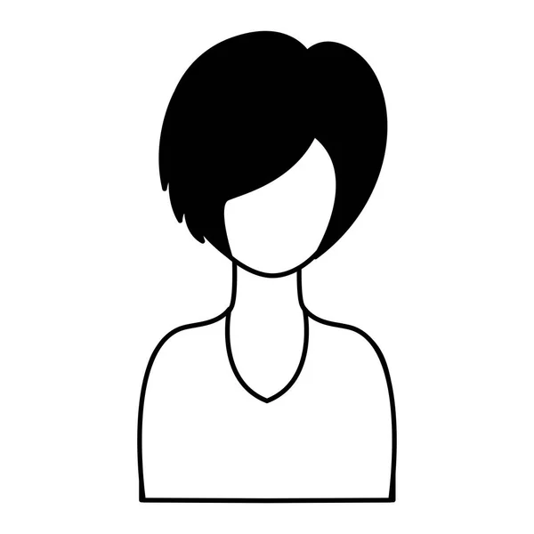 Leuke vrouw avatar karakter — Stockvector