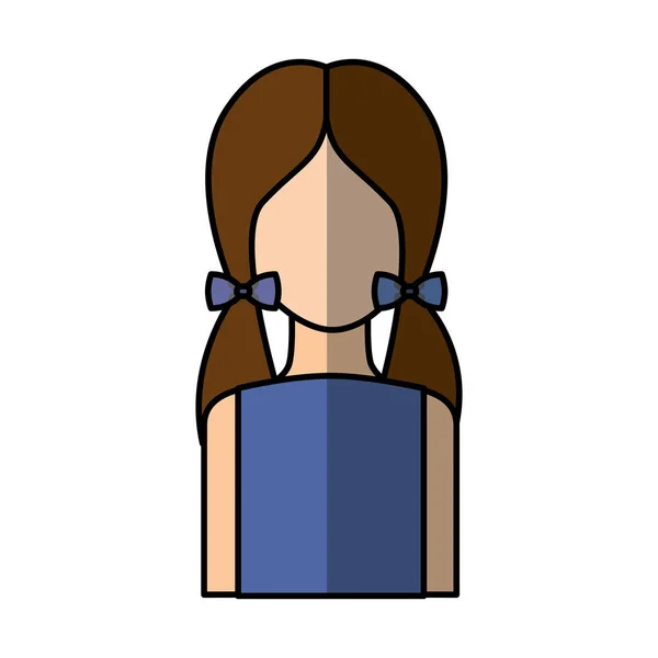 Carácter avatar mujer linda — Archivo Imágenes Vectoriales