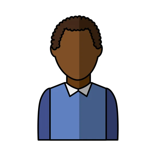 Joven hombre avatar carácter — Vector de stock