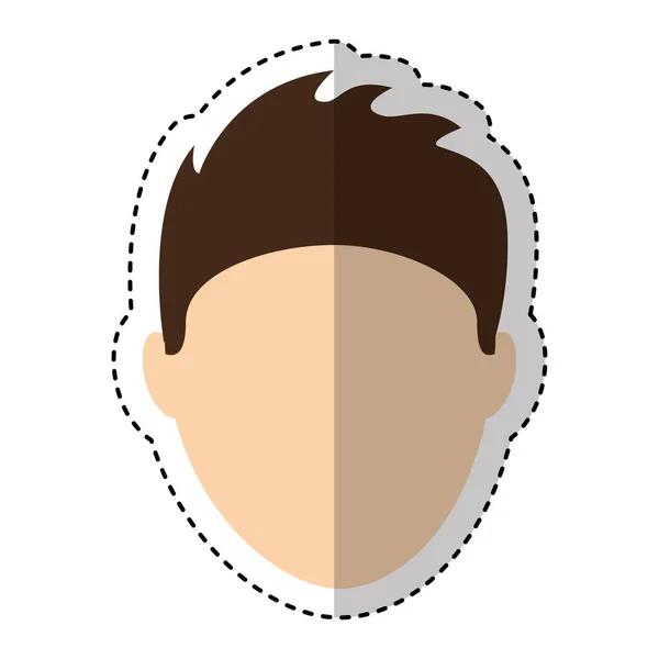 Joven hombre avatar carácter — Vector de stock